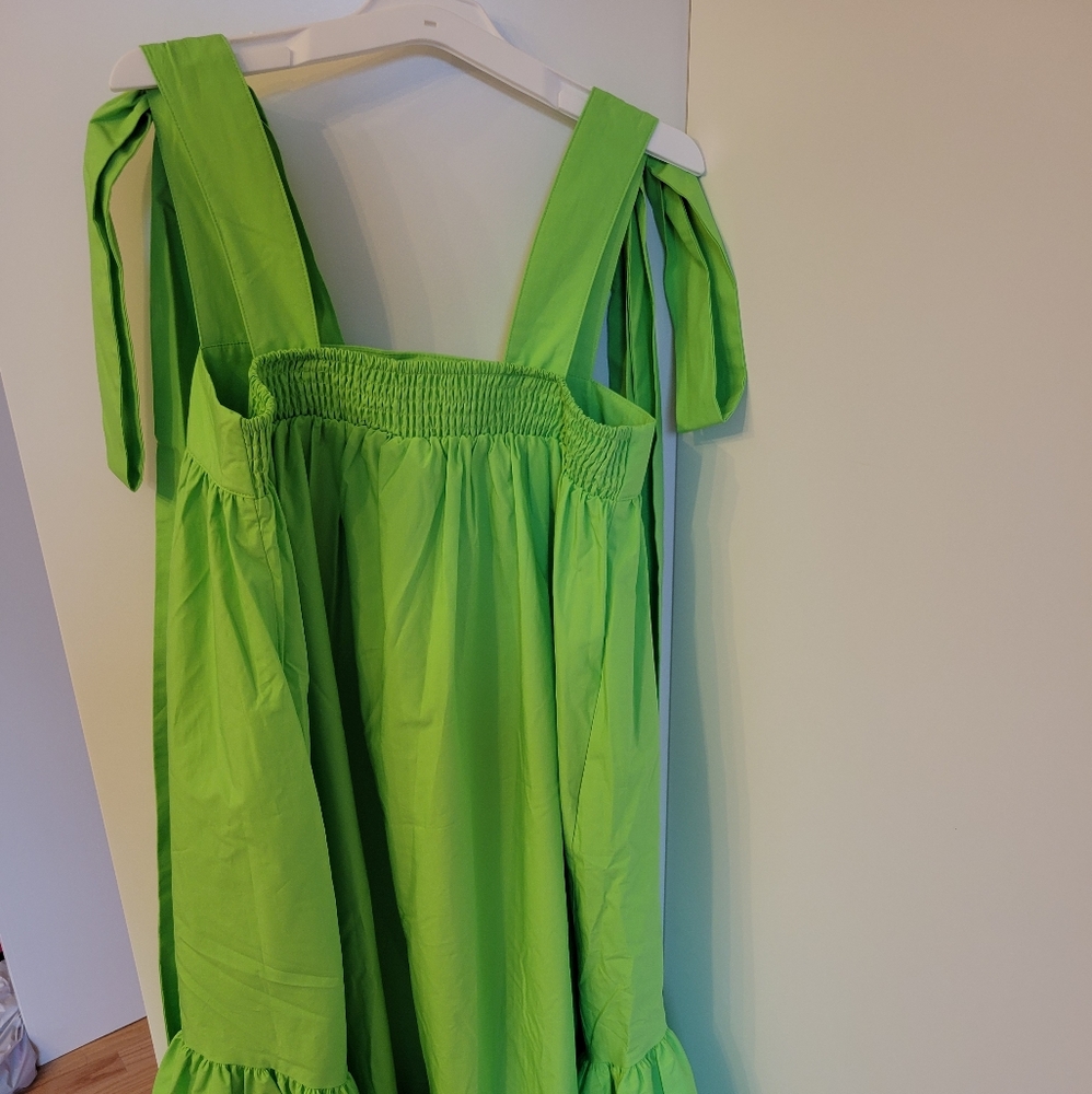 Christopher John Rogers Strap Tie Babydoll Dress - Picture 8 of 9